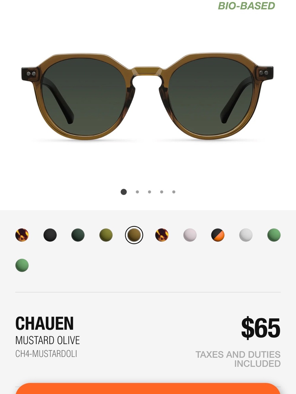 Chauen Mustard Olive Women’s Sunglasses